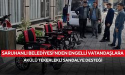 Saruhanlı Belediyesi’nden engelli vatandaşlara akülü tekerlekli sandalye desteği