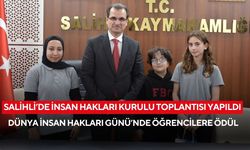 Salihli’de İnsan Hakları Kurulu Toplantısı yapıldı: Dünya İnsan Hakları Günü’nde öğrencilere ödül