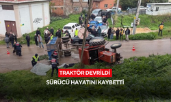 Traktör devrildi, sürücü hayatını kaybetti