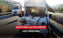 Manisa'da kamyonet ile tır çarpıştı: 1 kişi yaralandı