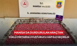 Manisa’da durdurulan araçtan yüklü miktarda uyuşturucu hap ele geçirildi