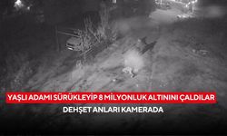 Yaşlı adamı sürükleyip 8 milyonluk altınını çaldılar: Dehşet anları kamerada