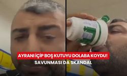 Zincir markette utanmaz hırsızlık: Ayranı içip ödemedi, savunması sosyal medyayı salladı
