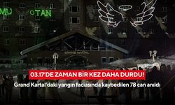 03.17’de zaman bir kez daha durdu! Grand Kartal’daki yangın faciasında kaybedilen 78 can anıldı