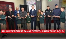 Salihli’de eğitime sanat desteği: Müzik sınıfı açıldı