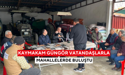 Kaymakam Güngör vatandaşlarla mahallelerde buluştu