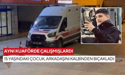 Aynı kuaförde çalışmışlardı: 15 yaşındaki çocuk, arkadaşını kalbinden bıçakladı