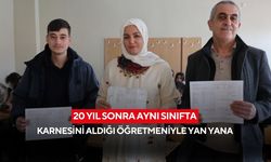 Aynı okul, üç nesil! Öğrenci, öğretmen ve öğrenci aynı karede...