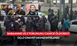 Babaanne ve 2 torununu canice öldürdü! Üçlü cinayet davası ertelendi