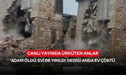 Canlı yayında ürküten anlar: Vefat eden komşunun evi, canlı yayında çöktü