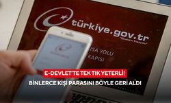 E-Devlet’te tek tık yeterli! Binlerce kişi parasını böyle geri aldı