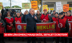 ‘20 bin lira emekli maaşı değil, sefalet ücretidir’
