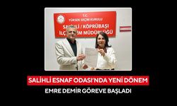 Salihli Esnaf Odası’nda yeni dönem: Emre Demir göreve başladı