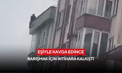 Eşiyle tartıştı, çatıya çıktı! Polis saatlerce ikna etmeye çalıştı