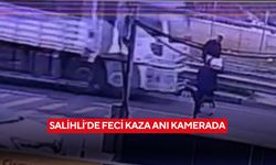 Salihli’de feci kaza anı kamerada