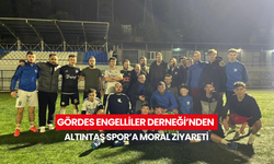 Gördes Engelliler Derneği’nden Altıntaş Spor’a moral ziyareti