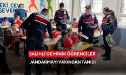 Salihli’de minik öğrenciler jandarmayı yakından tanıdı