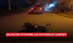 Salihli’de otomobil ile motosiklet çarpıştı: 1 yaralı