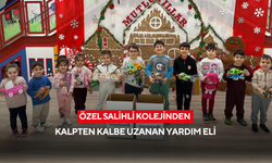 Özel Salihli Kolejinden kalpten kalbe uzanan yardım eli