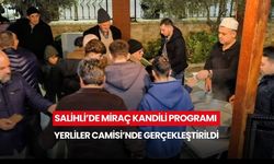 Salihli’de Miraç Kandili Programı Yerliler Camisi’nde Gerçekleştirildi