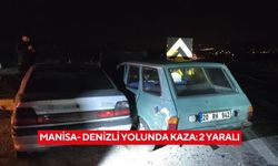 Manisa- Denizli yolunda kaza: 2 yaralı