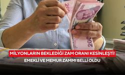 Milyonların beklediği zam oranı kesinleşti! Emekli ve memur zammı belli oldu