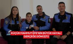 Polis olma hayali gerçek oldu! Mahmut Efe’nin mutluluğu yürekleri ısıttı...