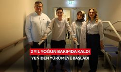 Sedyeyle geldi, yürüyerek çıktı... 14 yaşındaki Aziz’in mucize dönüşü