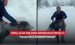 Sigara ağzında, çıplak elle yakaladı! Domuzla yüz yüze geldiği anlar olay oldu