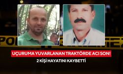 Uçuruma yuvarlanan traktörde acı son! 2 kişi hayatını kaybetti