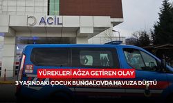 Yürekleri ağza getiren olay: 3 yaşındaki çocuk bungalovda havuza düştü