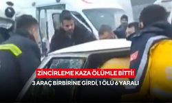 Zincirleme kaza ölümle bitti! 3 araç birbirine girdi, 1 ölü 6 yaralı