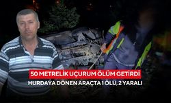 50 metrelik uçurum ölüm getirdi: Hurdaya dönen araçta 1 ölü, 2 yaralı