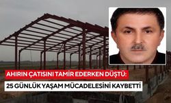 Ahırın çatısını tamir ederken düştü: 25 Günlük yaşam mücadelesini kaybetti