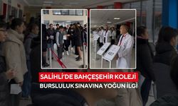 Salihli Bahçeşehir Koleji lise bursluluk sınavına yoğun katılım