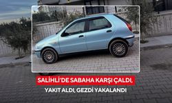 Salihli’de anahtarı üzerinde bırakılan otomobil çalındı, şüpheli yakalandı