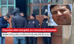 Depodan silah sesi geldi, acı manzarayla karşılaştı: Baba oğlunu vurulmuş halde buldu