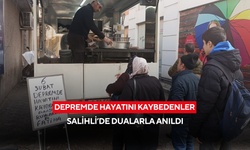 Depremde hayatını kaybedenler Salihli’de dualarla anıldı