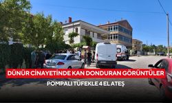 Dünür cinayetinde kan donduran görüntüler: Pompalı tüfekle 4 el ateş