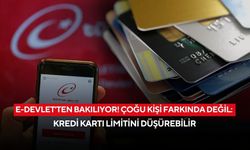 e-Devlet’ten bakılıyor! Çoğu kişi kredi kartı limitini bilmeden düşürüyor