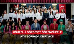 Uğurelli, Gördes’te öğrencilerle aynı sofrada oruç açtı