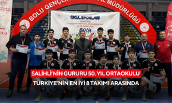 Salihli’nin gururu 50. Yıl Ortaokulu Türkiye’nin en iyi 8 takımı arasında