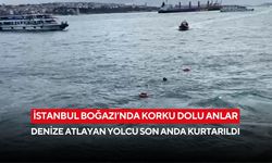 İstanbul Boğazı’nda korku dolu anlar: Denize atlayan yolcu son anda kurtarıldı