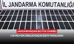 Jandarmadan büyük darbe! 1,75 milyon liralık kaçak eşya yakalandı