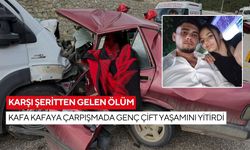 Karşı şeritten gelen ölüm: Kafa kafaya çarpışmada genç çift yaşamını yitirdi