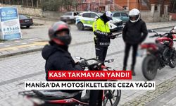 Kask takmayan yandı! Manisa’da motosikletlere ceza yağdı