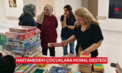 Hastanedeki çocuklara moral desteği