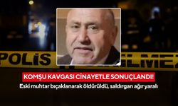 Komşu kavgası cinayetle sonuçlandı! Eski muhtar bıçaklanarak öldürüldü, saldırgan ağır yaralı