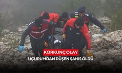 Korkunç olay: Uçurumdan düşen şahıs öldü