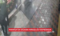 Manisa’da sigara hırsızlığı kamerada